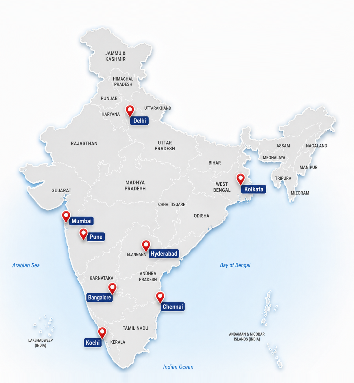 Pan India Presence Locations